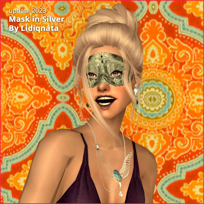 silver mask by lidiqnata for sims 2